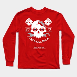 Let's Kill Bugs Skull and Pistons Long Sleeve T-Shirt